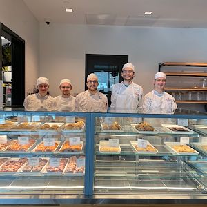 Students working at Bakery 340