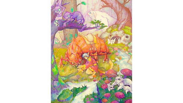 “Fantastic Forest,” Jason D. Rodriguez, colored pencil and watercolor on board. Montgomery County Community College will host “Jason Rodriguez: A Feast of the Fantastic” Friday, Oct. 17 to Saturday, Dec. 6 in the Montco Cultural Center Fine Arts Center on the Blue Bell Campus. Photo by Jason D. Rodriguez
