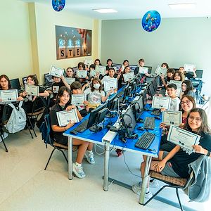 Students at Adana Gundogdu College in Turkey