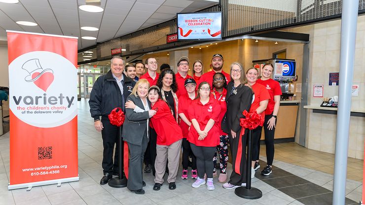 During a special ribbon-cutting ceremony, Montgomery County Community College and Variety – the Children’s Charity of the Delaware Valley celebrated their partnership in opening two cafes on MCCC’s Blue Bell Campus. This is the first time Variety has established vocational centers on a college campus. Photos by Linda Johnson