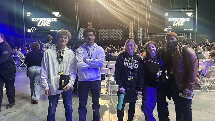 The Rock Lititz Career Conference provided students with the opportunity to meet industry professionals, tour production spaces, and learn about a wide range of technical and creative careers. Photo courtesy of David Ivory
