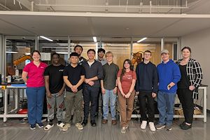 A group of Engineering and Computer Science students who participated in the Merck & Co. Automation and Innovation Challenge