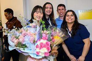 nurse graduates celebrating their achievement