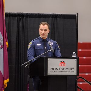 Municipal Police Academy Class 2502 class valedictorian cadet Felipe Moreira