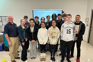 Eighteen students in the Montco 360 STEM program were grouped into teams to build functioning alternative energy-producing machines. 