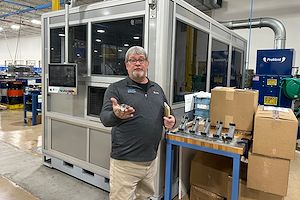 Brad Bouchard giving a tour of the Branch Medical Group manufacturing facility