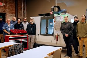 Students in the Machinist CNC Operator program at Pottstown Campus