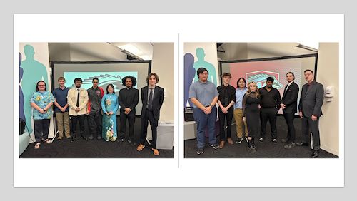 Members of the Mustangs varsity eSports teams who recently won Eastern College Athletic Conference titles during the fall 2025 semester. 