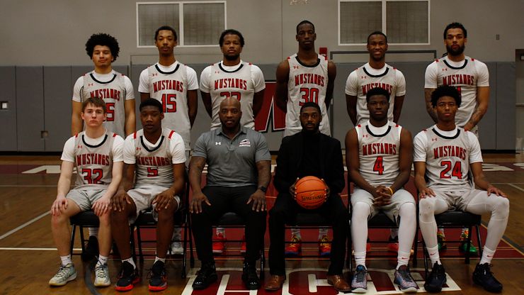 The Montgomery County Community College Mustangs Men’s Basketball Team finished the season 22-5, including a trip to the National Junior College Athletic Association Division III tournament for the second time in three years. Photo by Veda Gadziala