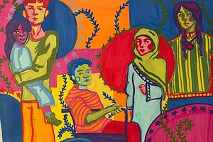 Montgomery County Community College Fine Arts student Rose Harrington’s mural design was selected as the winning entry in the College’s E Pluribus Unum (From the Many, One) Mural Design Contest.