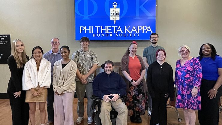 During a special induction ceremony at the Pottstown Campus, Montgomery County Community College welcomed some of the newest members to the Beta Tau Lambda Chapter of the Phi Theta Kappa international honor society for two-year colleges. Photo by Diane VanDyke