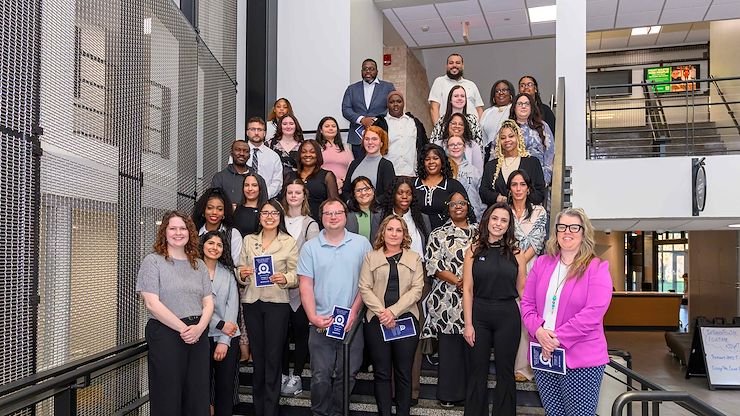 Montgomery County Community College’s Beta Alpha Chapter of Alpha Alpha Alpha National Honor Society for first generation college students recently welcomed 94 new members and celebrated with an induction ceremony on the Blue Bell Campus April 7. Photo by Linda Johnson