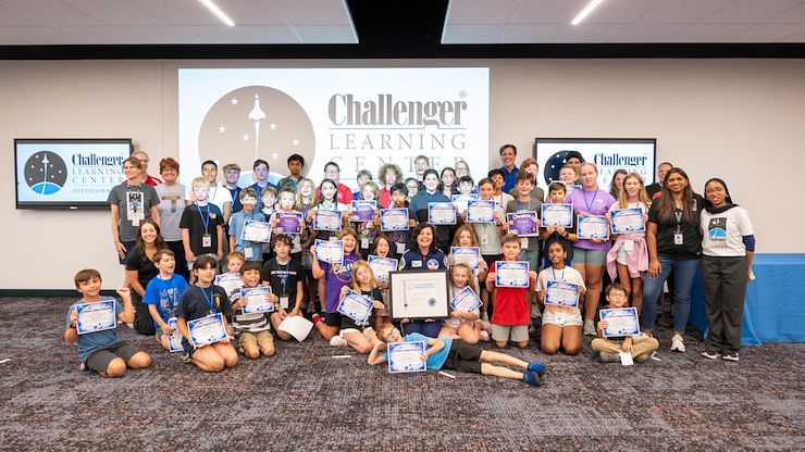 group photo of graduates of Janet's Planet summer program
