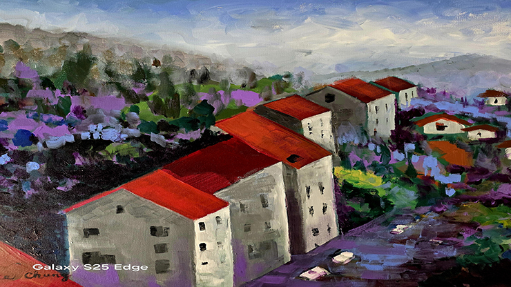 “Red Roof Houses,” Alice Chung, acrylic on canvas, 2019. The Montco Cultural Center will host the Montgomery County Guild of Professional Artists 30th Anniversary Exhibition Sept. 1 through Sept. 26 in the Fine Arts Center Gallery on the Blue Bell Campus. Photo by Patrick Rodgers