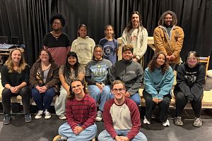 A group photo of cast and crew members from “Sometimes the Rain, Sometimes the Sea.”