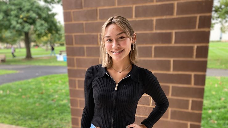 First-generation college student and Management-marketing major Kelsey Chau has been named a recipient of the Dr. Victoria L. Bastecki-Perez Presidential Scholarship Sponsored by Alma Jacobs. Photos by Eric Devlin.