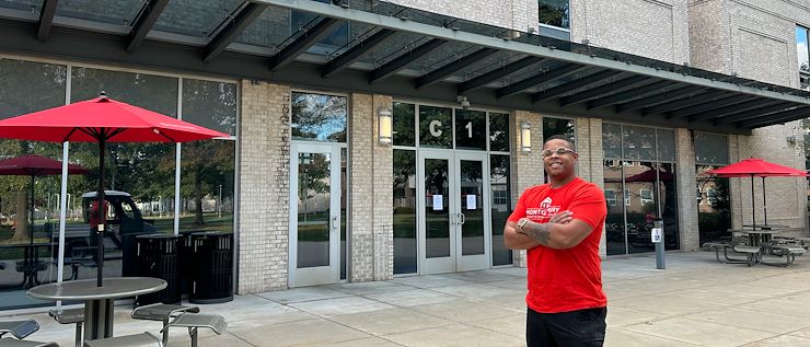 Tourism and Hospitality Management student Darren Pierce