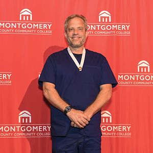 David Gawel at the nursing program graduation